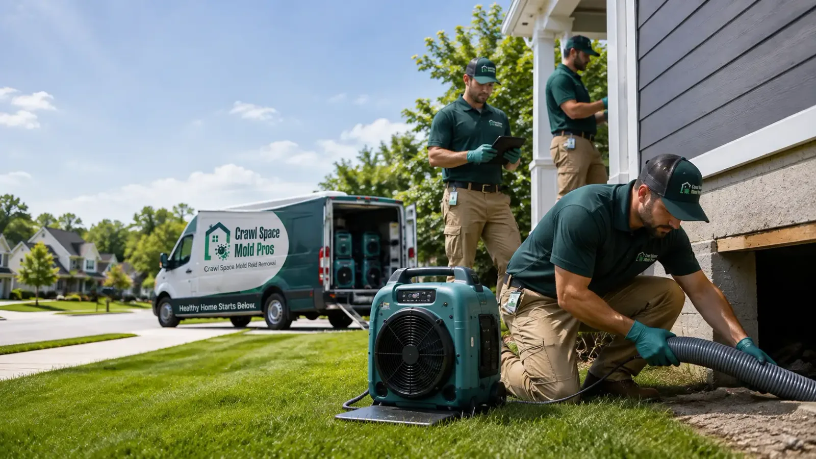 Crawl Space Mold Removal in Edinburg, PA